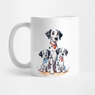 Three cute Dalmatians Mug